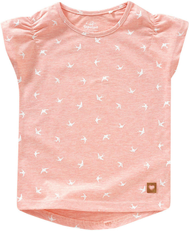 Mädchen T-Shirt mit Möwen-Allover (Nur online)