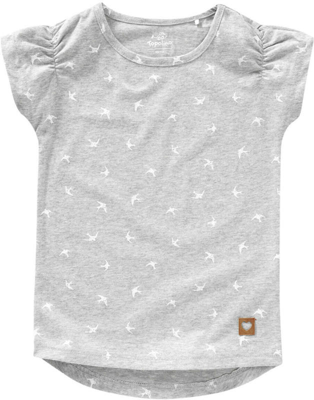 Mädchen T-Shirt mit Möwen-Allover (Nur online)