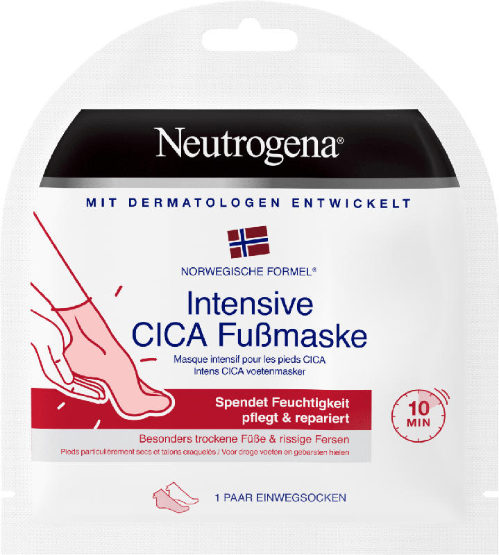 Neutrogena Fuß-Maske, intensive CICA Maske (1 Paar)