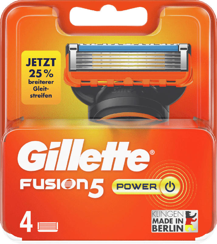 Gillette Fusion5 Power Ersatzklingen 4er