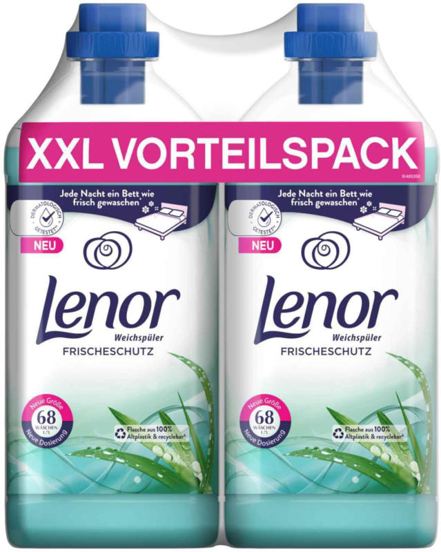 Lenor Adoucissant Protection fraîcheur 2 x 68 lessives -