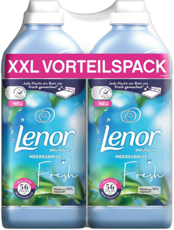 Lenor Weichspüler Meeresbrise 2 x 56 Waschgänge -