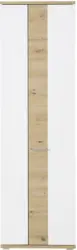 Garderobenschrank in Weiß/Eichefarben
