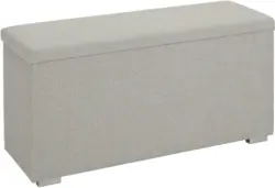 Truhenbank aus Webstoff ca. 111x54x39cm