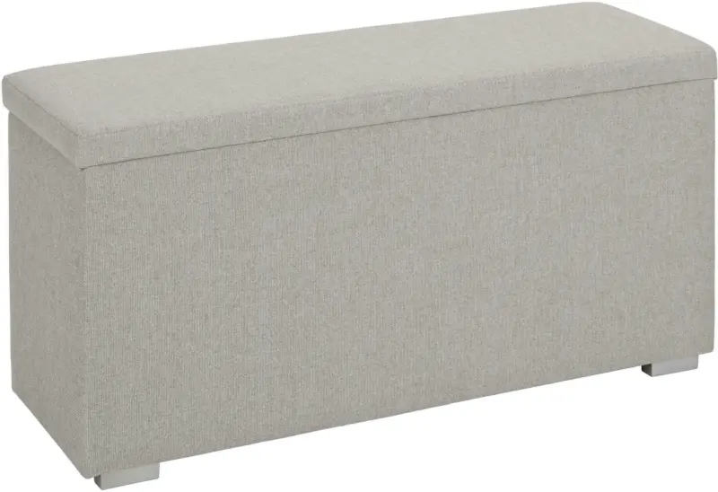 Truhenbank aus Webstoff ca. 111x54x39cm