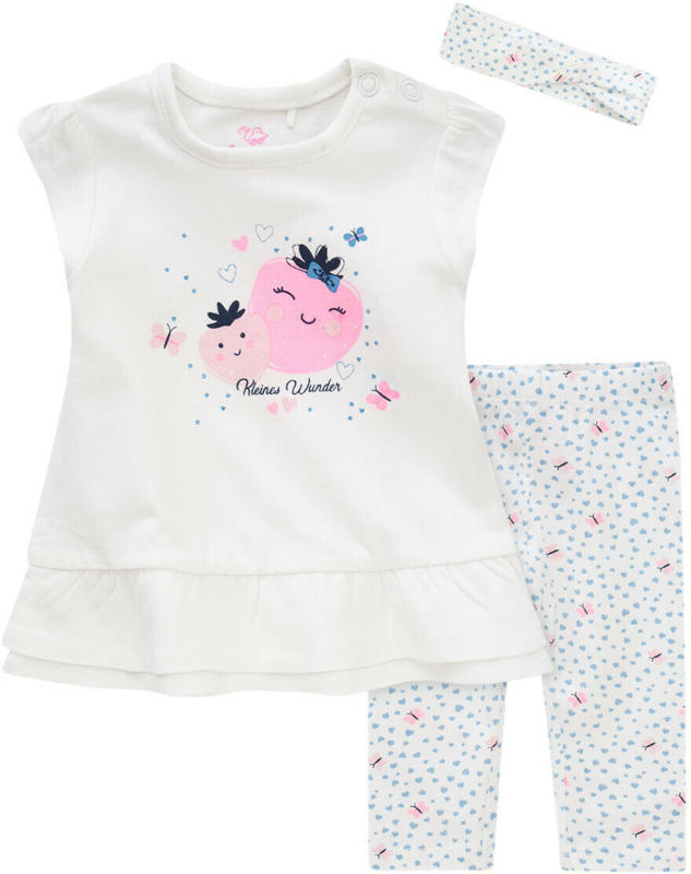 Newborn Shirt, Leggings und Haarband im Set (Nur online)
