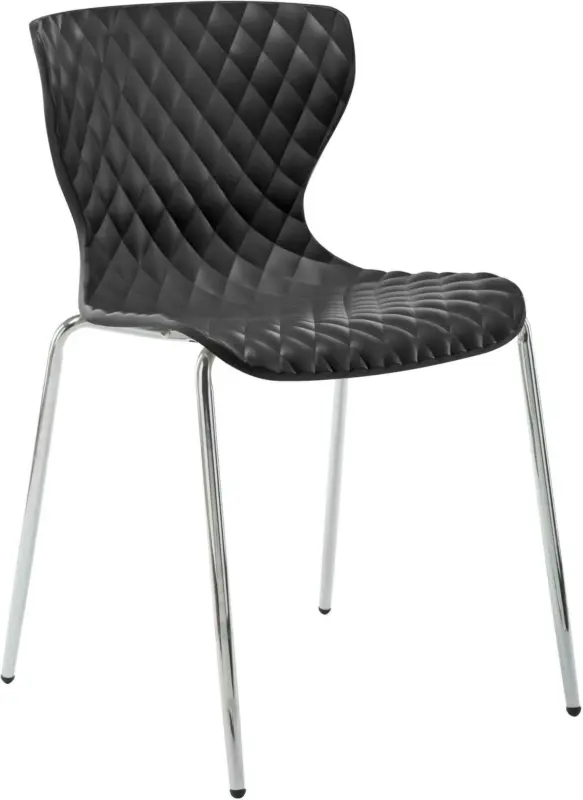 Besucherstuhl in Schwarz