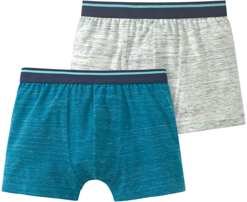 2 Jungen Retroboxer im Melange-Look (Nur online)