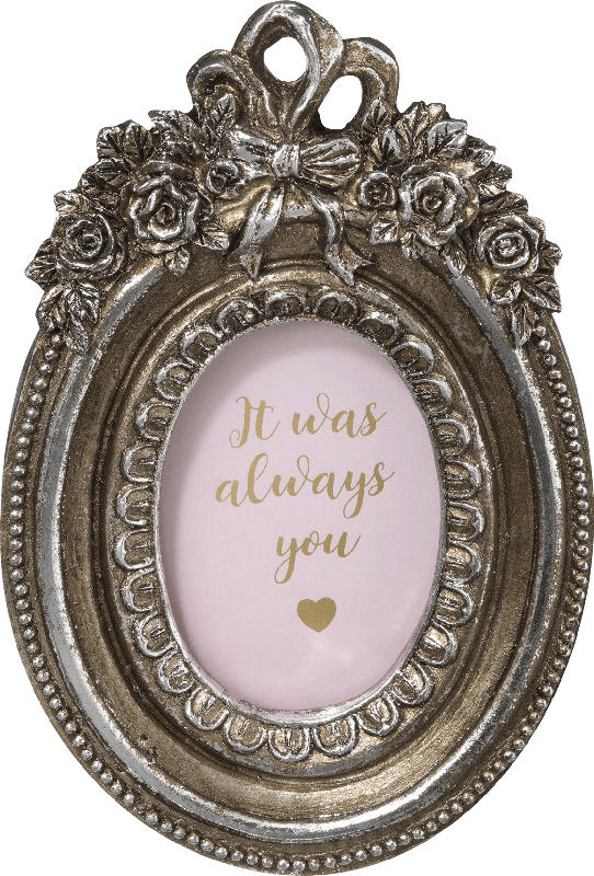 Paradies Rahmen Vintage oval rosa