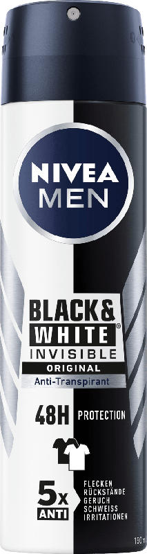 NIVEA MEN Deo Spray Antitranspirant Black&White Power