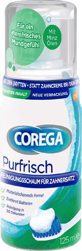 COREGA Reinigungsschaum für Zahnersatz