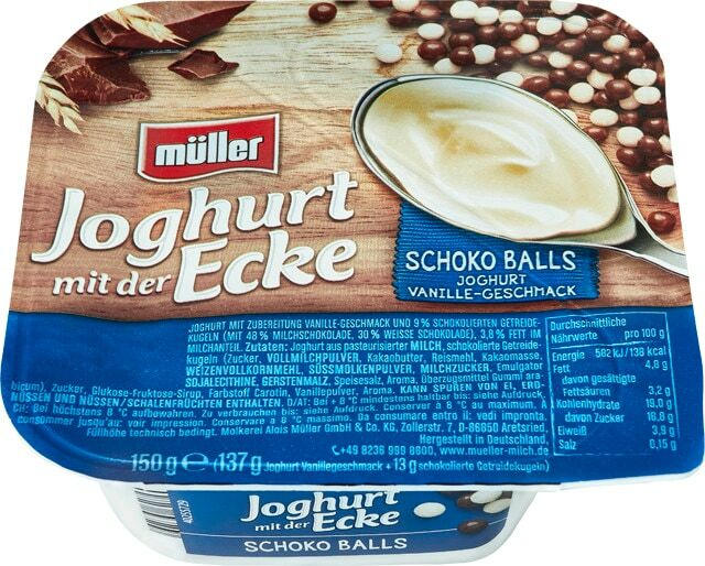 Müller Joghurt mit der Ecke