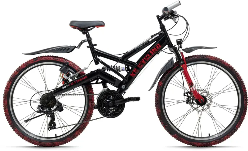 Kinderfahrrad MTB Fully 24' Crusher RH 42cm