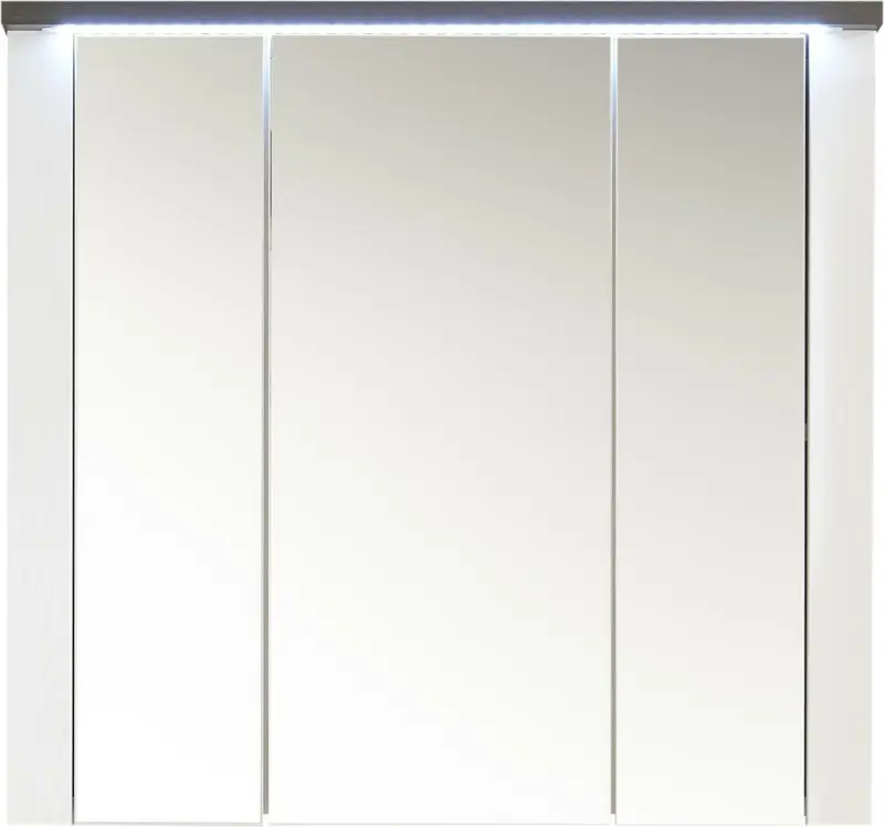 Spiegelschrank in Braun/ Weiss 'Antwerpen' mit LED
