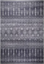 Webteppich Mississippi 2 in Schwarz ca. 120x170cm