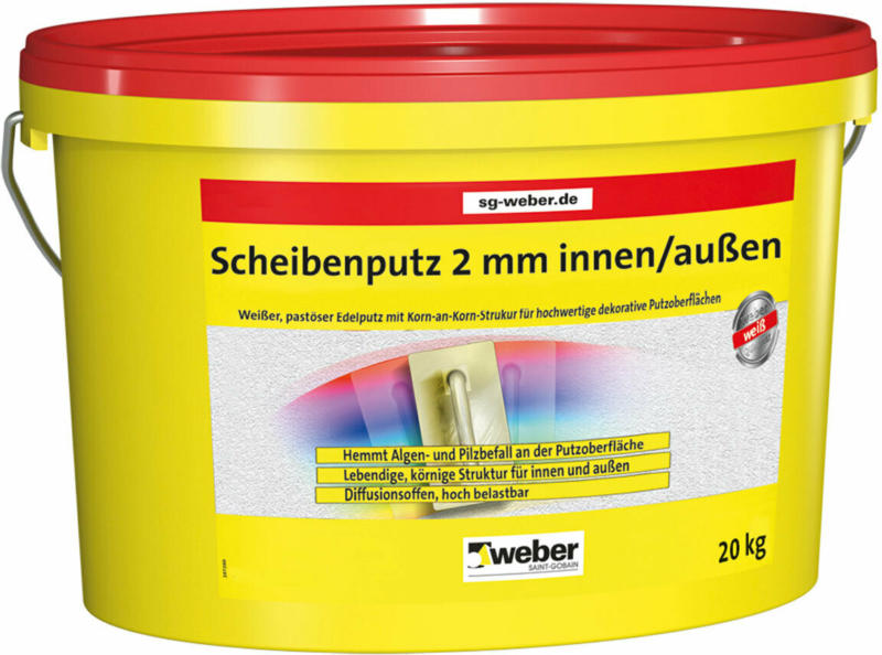Scheibenputz 2 mm, 20 kg, innen und aussen
