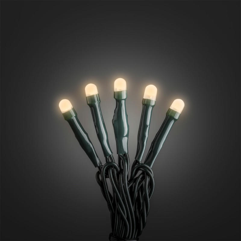 Micro LED Lichterkett gefrostet, 100 LEDs, warmweiß