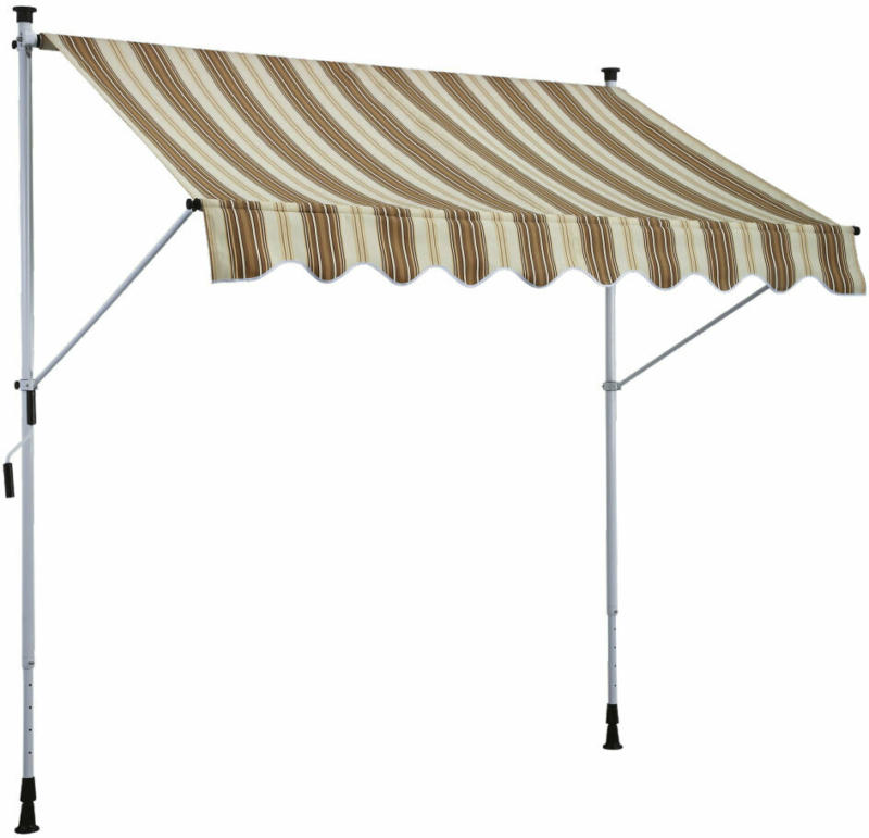 Fallarm-/Balkonmarkise „Lyon“, braun, 300x120 cm 300 cm | braun