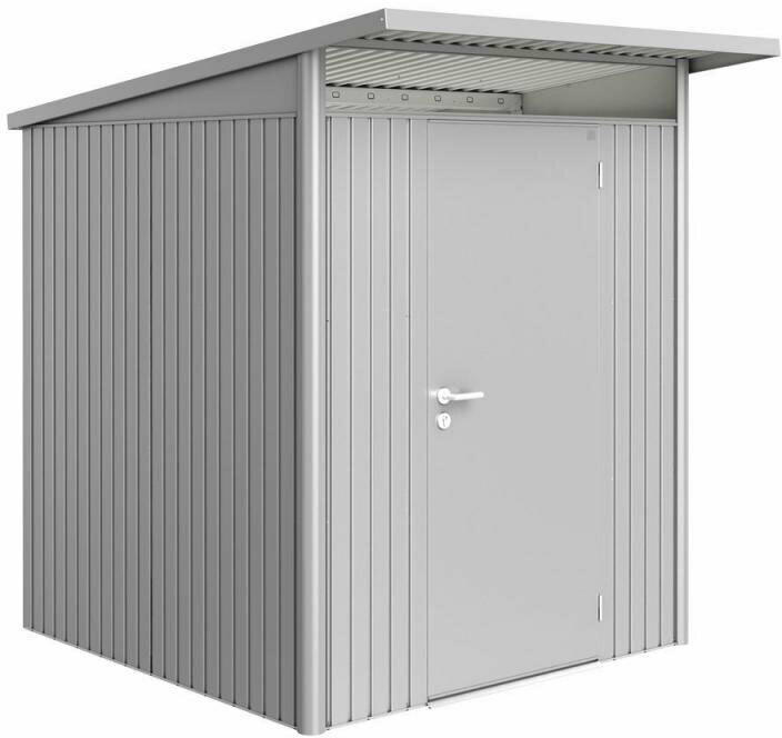 Gerätehaus „AvantGarde“, Standardtür, 180x220x218 cm, silber-metallic 180x220x218 cm | silber-metallic