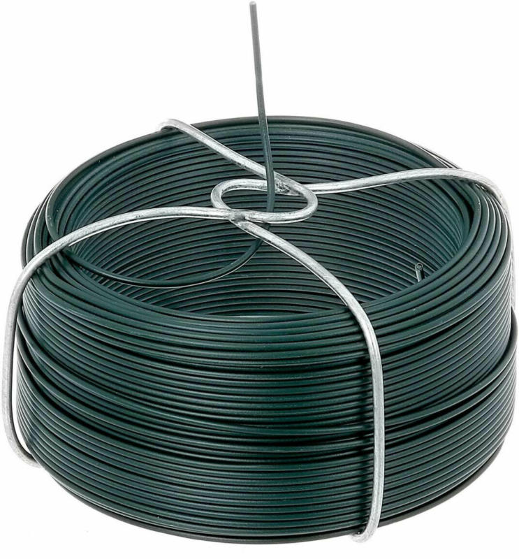 Drahtspule verzinkt-grün, 50 Meter, Stärke 1,4 mm