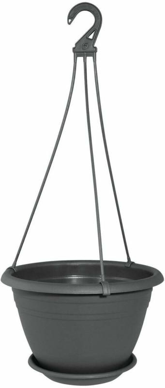 Ampel „Galicia“, ca. 30 cm, mit Untersetzer, grau
