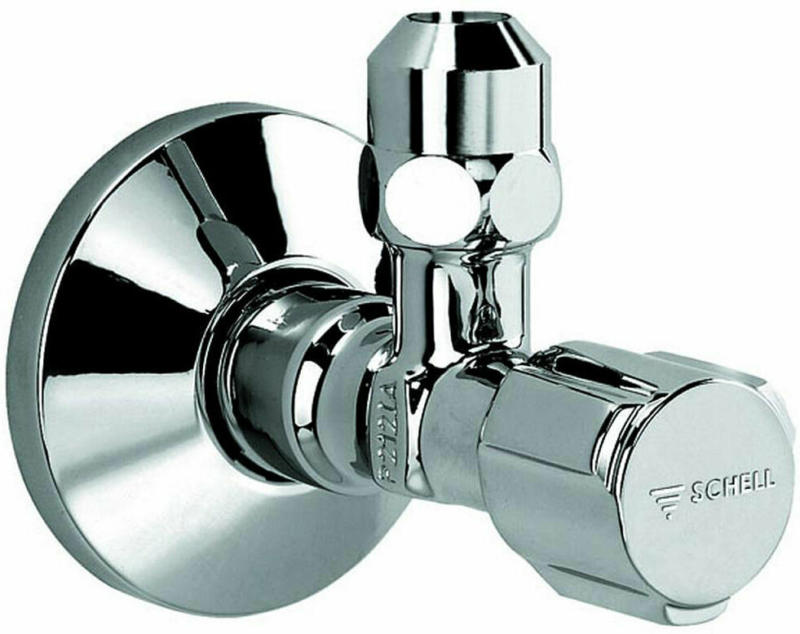 Schell Eckventil 1/2 mit Rosette, Chrom