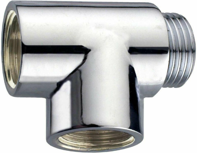 T-Stück 1/2", chrom