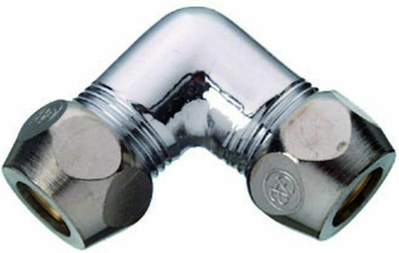 Verschraubung doppelt 10 mm, chrom