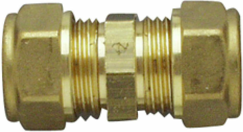 Messing Verschraubung, 18 mm, doppelt