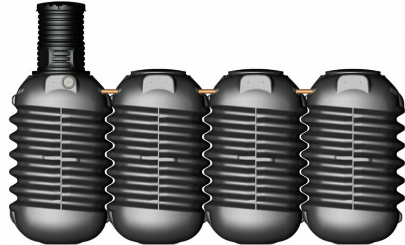Erdtank „Modularis“, inkl. Schachtverlängerung, 10000L 10000 L