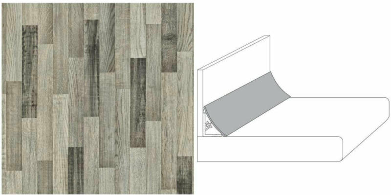 Wandanschlussprofil Plus „ajaccio eiche“, 590x20x30 mm