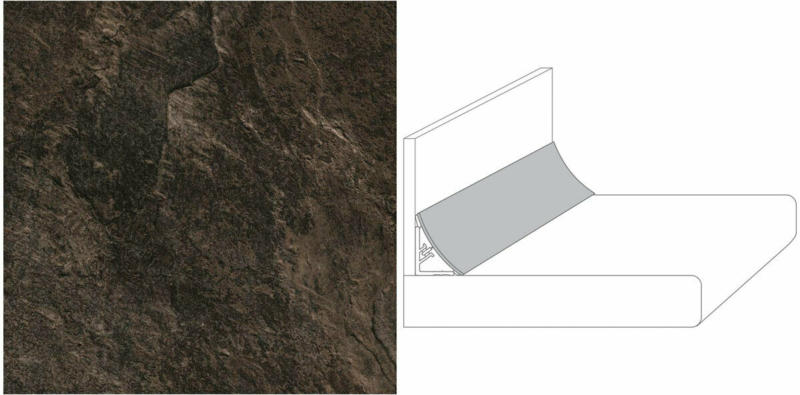 Wandanschlussprofil Plus 590x20x30mm "pindos schiefer"