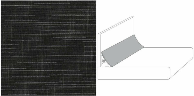 Wandanschlussprofil Plus „brown line“, 590x20x30 mm