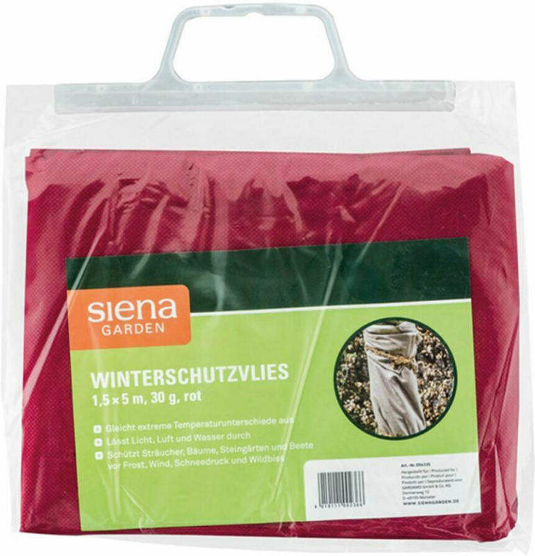 Wintervlies 1,5x5 m, 30 g, rot