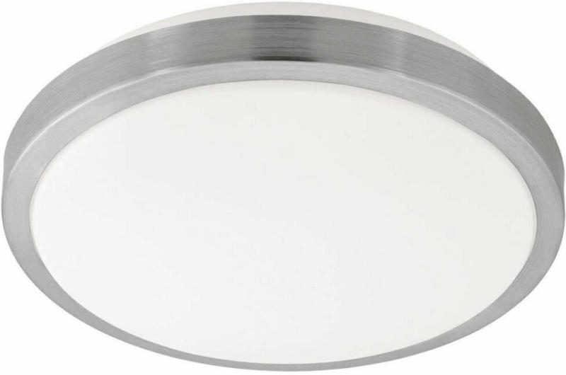 LED-Deckenleuchte „Competa“, 32,5x5,5cm, nickel-mattpeta“, 32,5 cm, nickel, rund nickel-matt | 32,5x5,5 cm