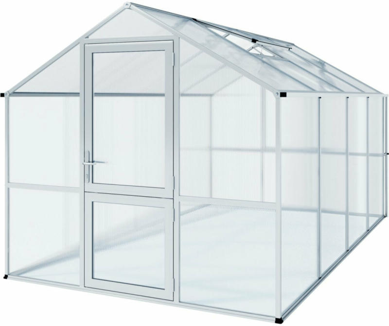 Gewächshaus „Rose IV“, 10m², silber silber
