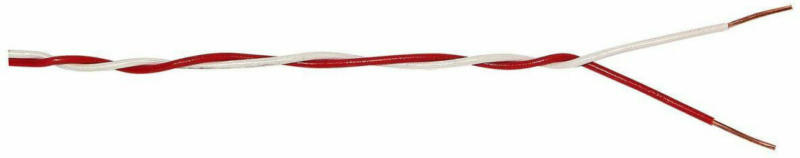 Klingeldraht 2x0,6, rot/weiß, 20 m