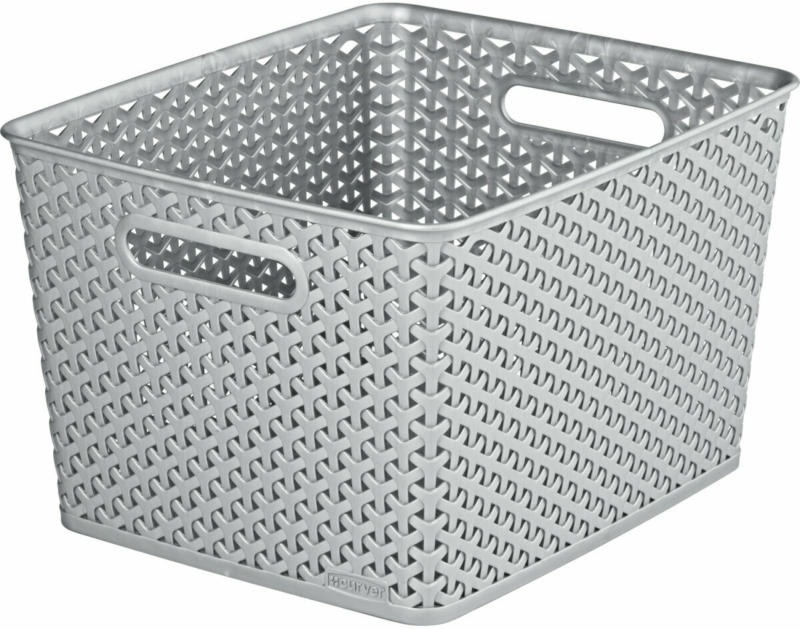Aufbewahrungsbox „My Style Korb L“, silber, 18 L