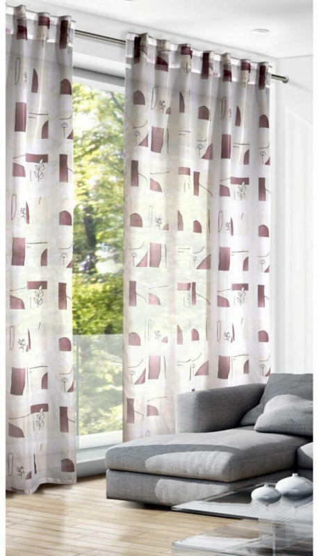 Schal vd Schlaufen Kästchen fuchsia 245x140 cm