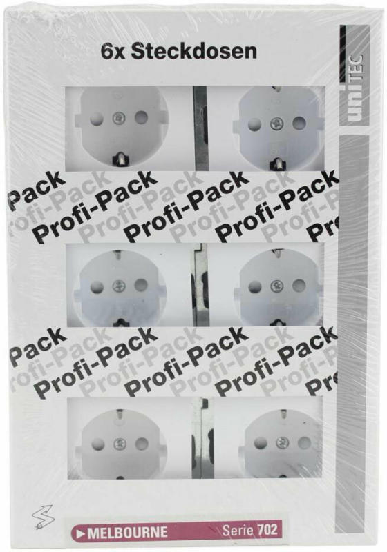 PROFI-PACK-SET Steckdosen „Melbourne“, ultrawei, Serie 702