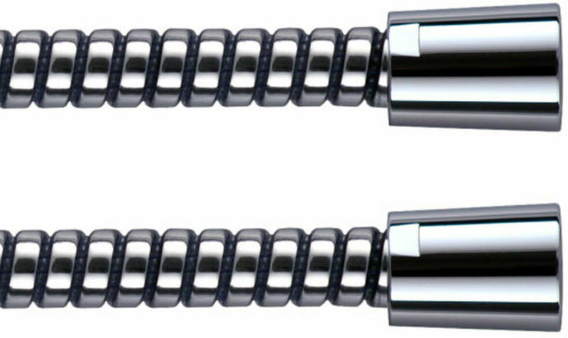 Brauseschlauch, Kunststoff, 1,5m, chrom 1500 cm