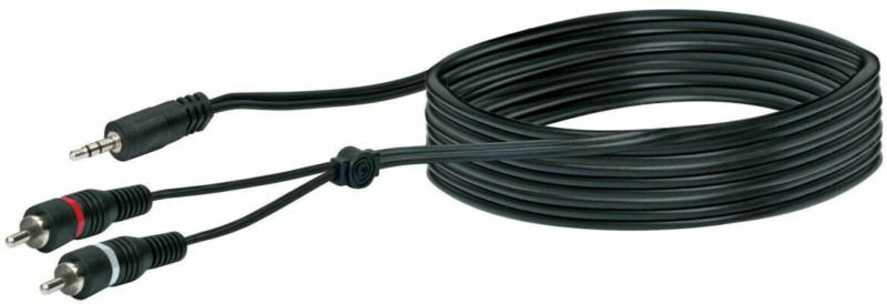 Y-Adapterkabel, Stereo, schwarz, 300cm 300 cm