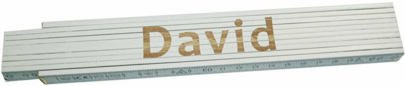 Meterstab „David“, 2m, weiß David