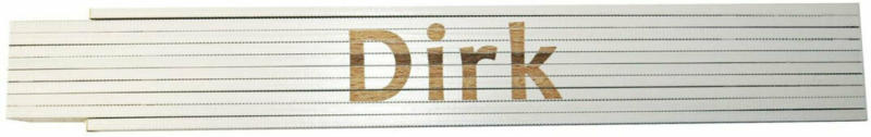 Meterstab „Dirk“, 2m, weiß Dirk