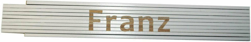 Meterstab „Franz“, 2m, weiß Franz