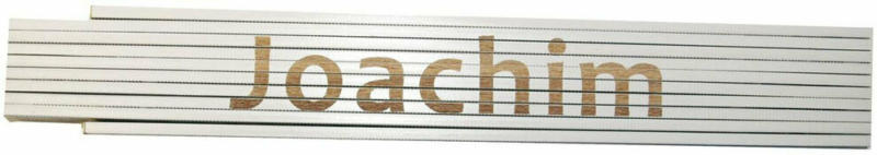 Meterstab „Joachim“, 2m, weiß Joachim