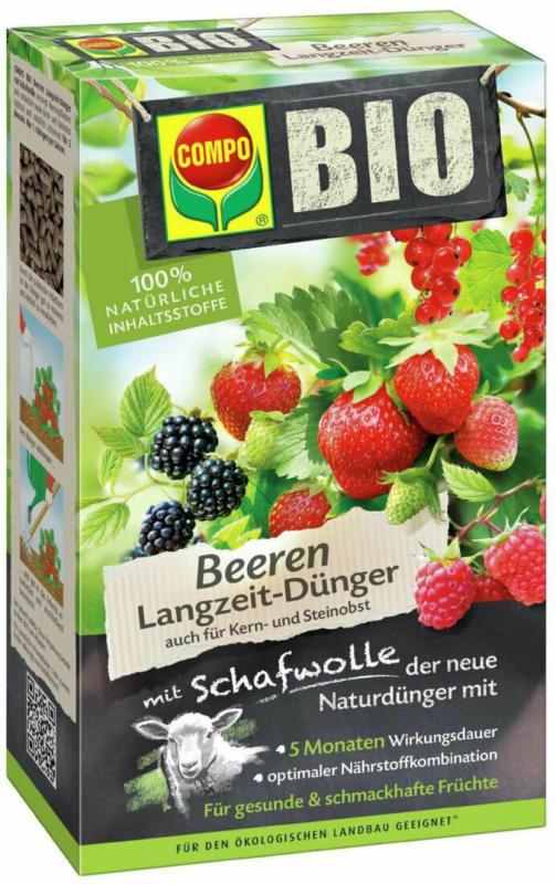 BIO Beeren Langzeit-Dünger mit Schafwolle, 2 L 2 L