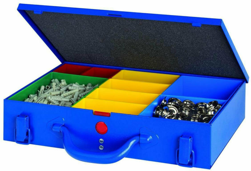 Metallkoffer „WK8“, 9 Boxen, blau