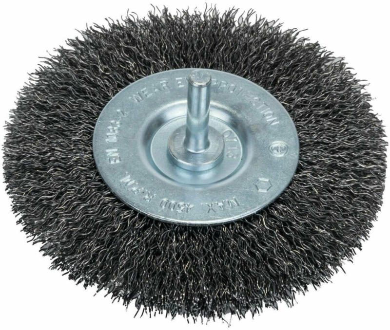DIY Scheibenbürste, gewellter Draht, Ø100 mm, 6 mm