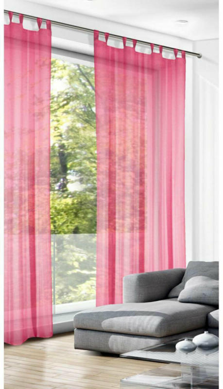 Schlaufenschal uni himbeer 235x135 cm